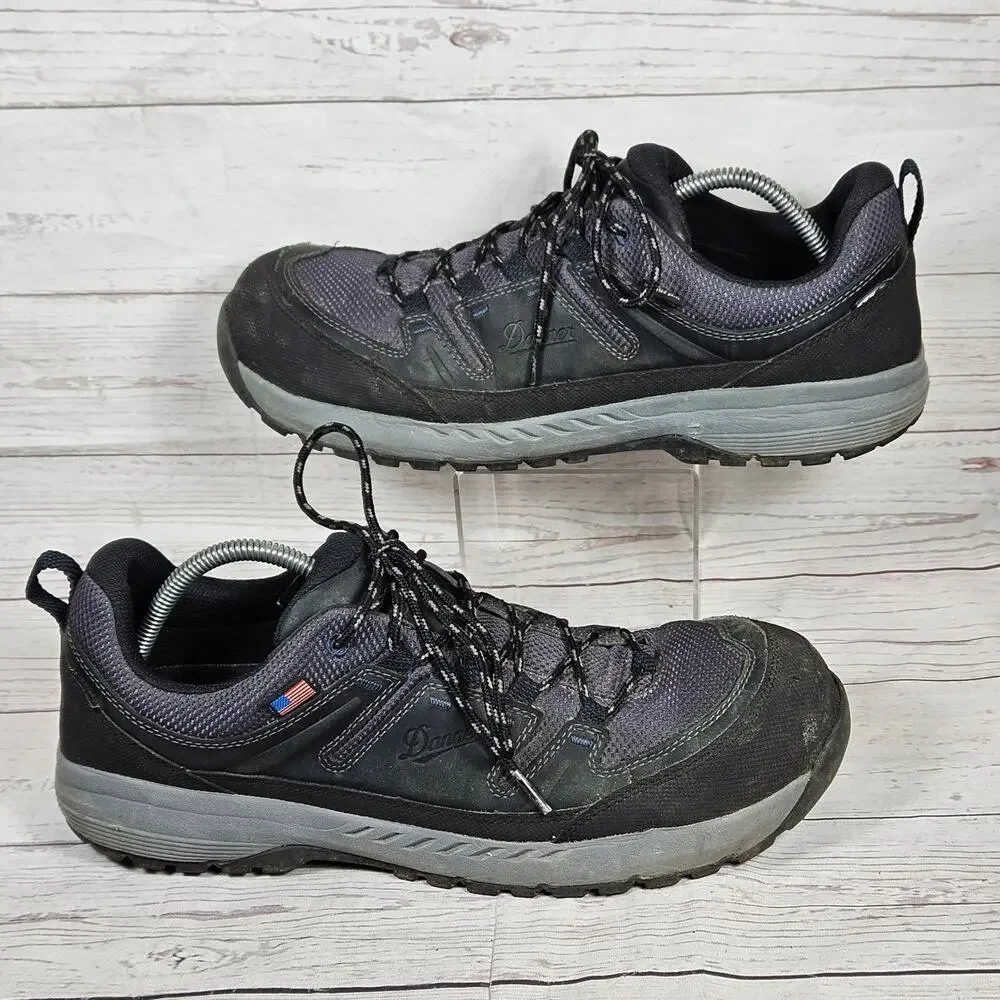 Danner Black Belt 3 ESD Men's Black Grey Work Safety Shoes US 11 Leather Fabric